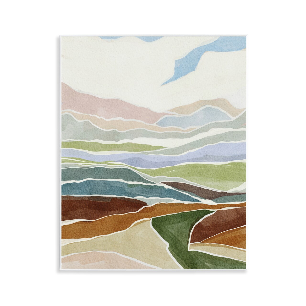 Stupell Industries Southwestern Canyon Rugged Stripes Wall Plaque By Nikita Jariwala